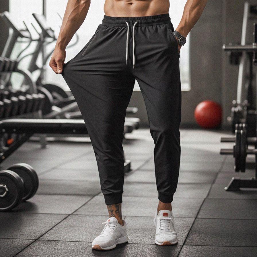Calça Masculina Slim Fit Esportiva Fitness Com Elastano